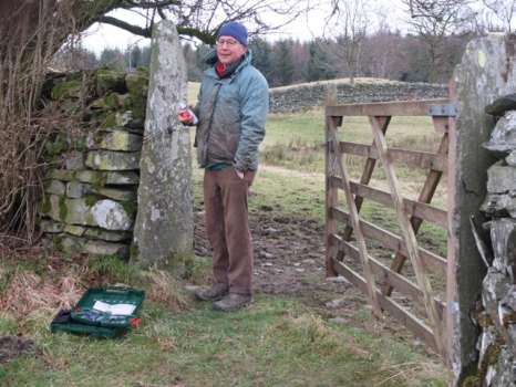Hanging a new gate in Middle Field