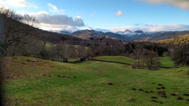 Looking down the Great Langdale valley