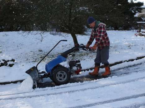 Ploughing the entrance drive