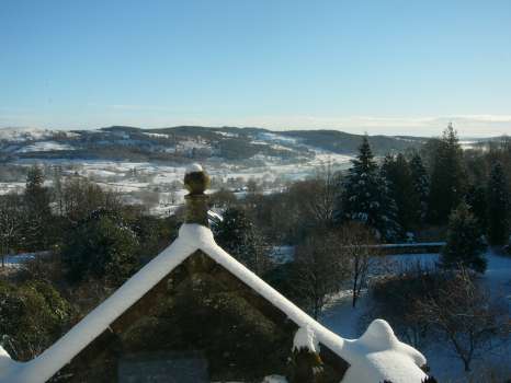 Looking over the Vale of Esthwaite from the top of the house