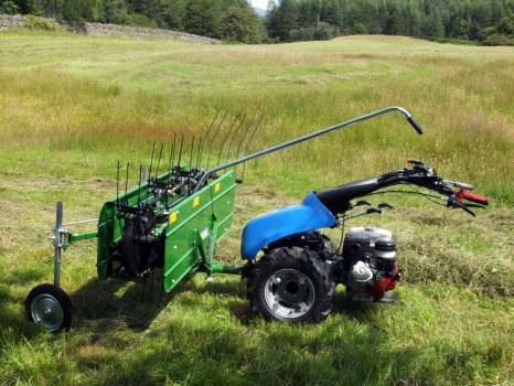 Our new Ferrari with the tedder attached